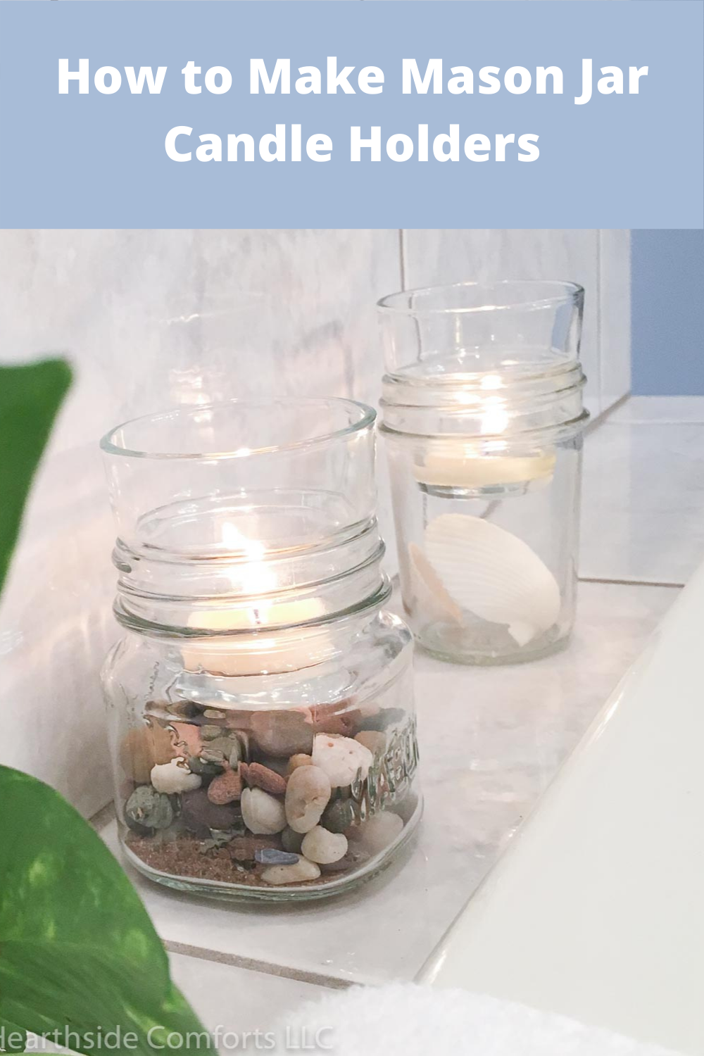 Jar on sale candle holder